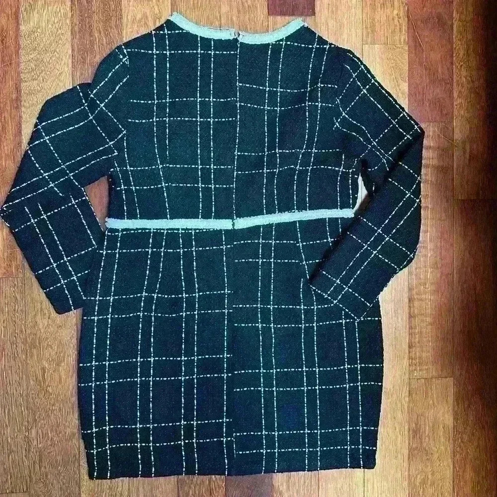 SHEIN | Privé Plaid Print  Button Detail Fitted Dress Size XL - Picture 3 of 10